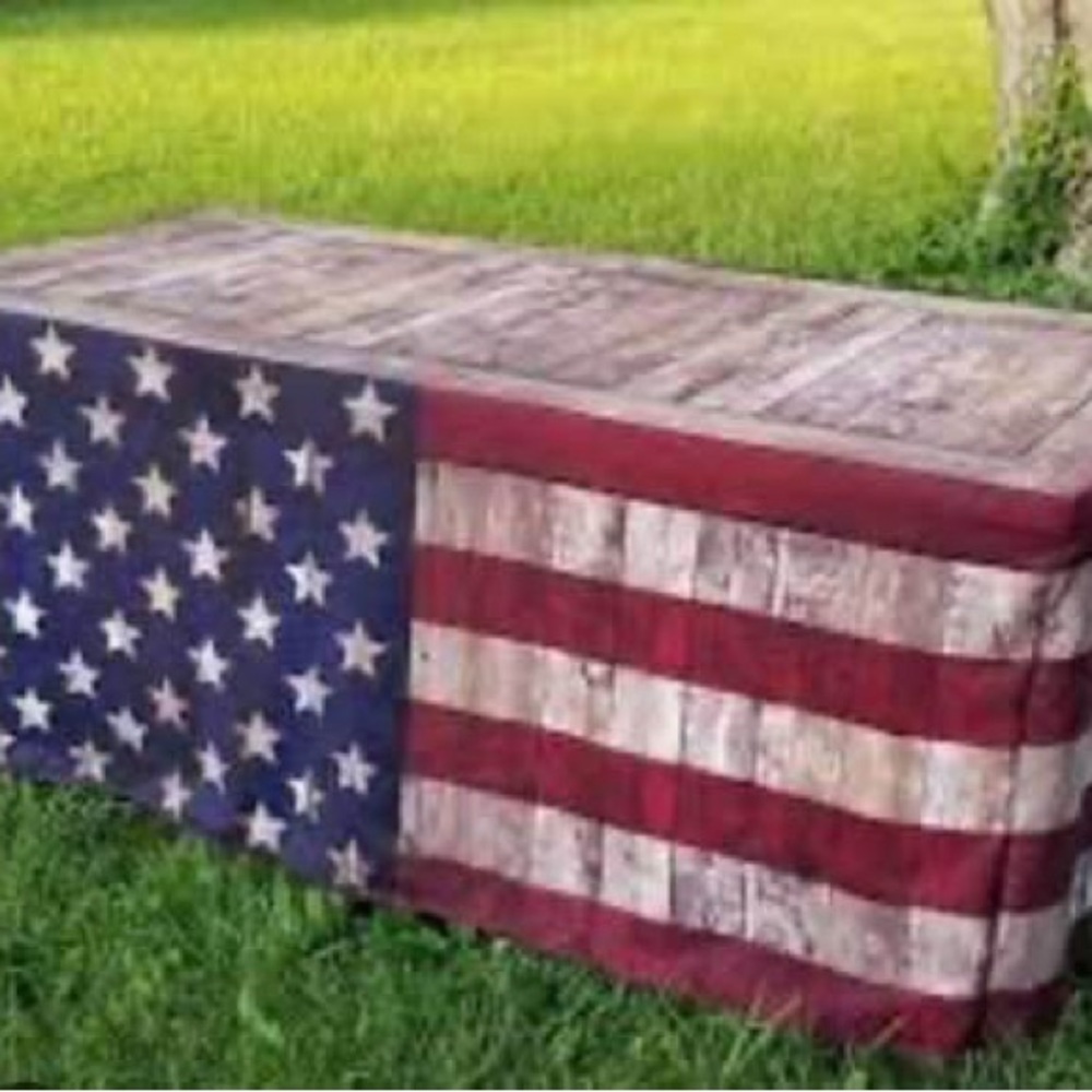 Patriotic American Flag Table Cover ($130 new)